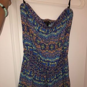 (SOLD) Multicolored Beach Romper